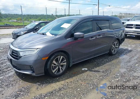 2021 Honda Odyssey Touring from USA, damaged, VIN 5FNRL6H86MB013953